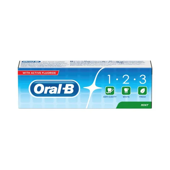 Oral B Zahncreme 1-2-3 Minze (12x 75ml)