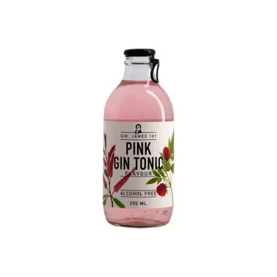 Sir James 101 Pink Gin Tonic 0% Alcohol Flesje (12x 25cl)