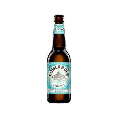 Lowlander 0.0 wit fles 33 cl