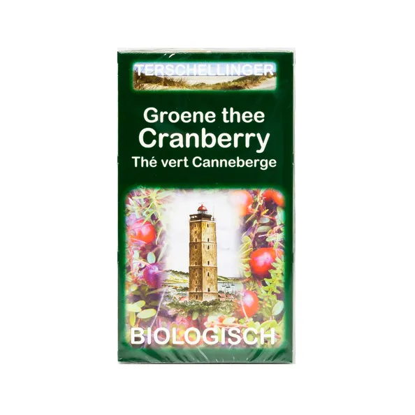 Terschellinger groene thee cranberry (10x 20 zakjes)
