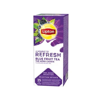 Lipton Feel Good Selection Zwarte Thee Blauwe Bes & Bramen (6x 25 stuks)