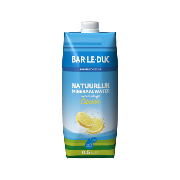 Bar le duc mineral water lemon pack (12x 50cl) Wholesale Compliment.nl