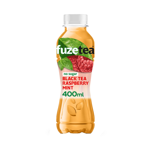 Fuze tea black tea raspberry mint no sugar pet 40 cl Groothandel