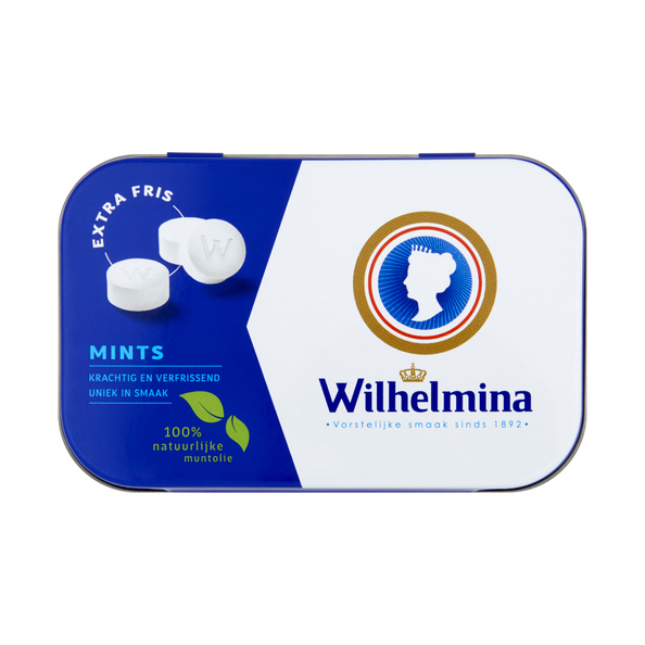 Wilhelmina Mints Extra Fris (6x 50gr) Groothandel Compliment.nl