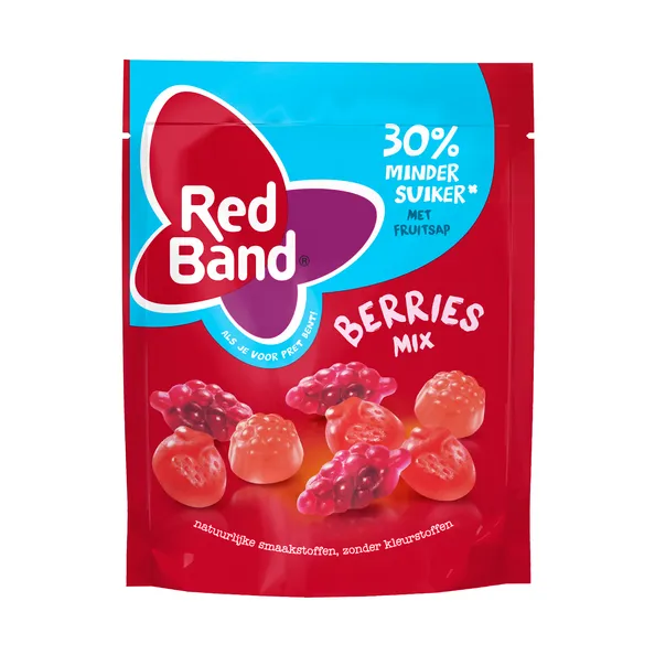 Mélange de baies Red Band 30% moins de sucre (10x 200gr)