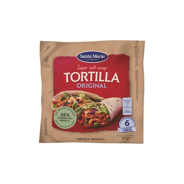 Santa maria wrap tortilla original (6x 380gr)