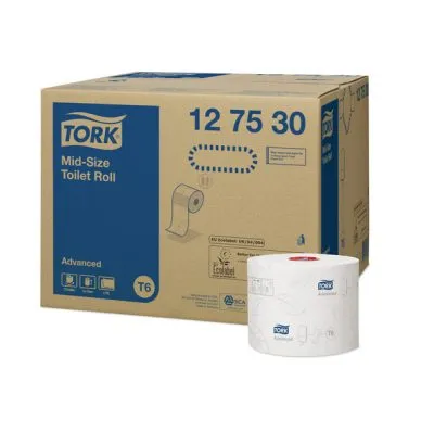 Tork Mid-Size Toiletpapier 2-laags Wit T6 Advanced 127530 (27 stuks)