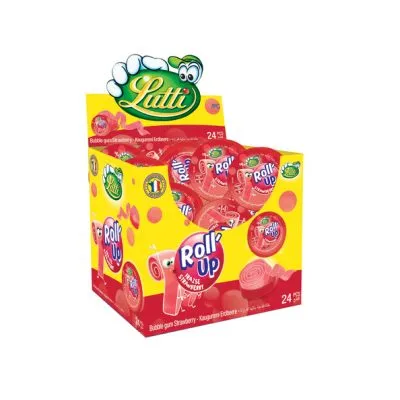 Lutti Roll Up Aardbei (24 stuks)