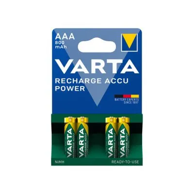Varta oplaadbaar HR03 800mAh AAA blister (1x 4 stuks)