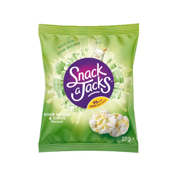 Snack a Jacks Sour Cream & Chive (8x 23gr) Wholesale Compliment.nl
