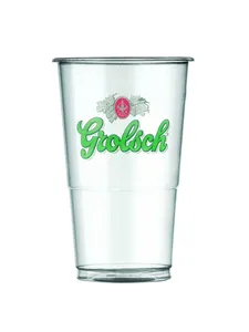 Gobelets à bière en plastique Grolsch (100x 20cl)