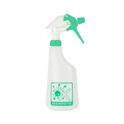Sprayflacon compleet groen desinfectie (600ml)