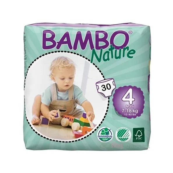 dikte bar Keuze Bambo Luiers 4 Maxi 9-18 kg pak (30 stuks) - Groothandel Compliment.nl