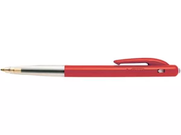 Stylo à bille Bic M10 Clic 0,4 mm, moyen, rouge - Grossiste