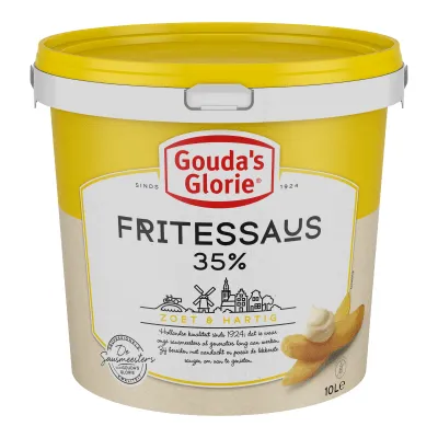 Gouda’s Glorie Fritessaus Geel 35% (10 liter)
