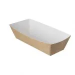 Krokettenschale A5 kraft/weiß BIO (400 Stück)