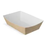 Frietbakje A9 kraft/wit BIO (400 stuks)