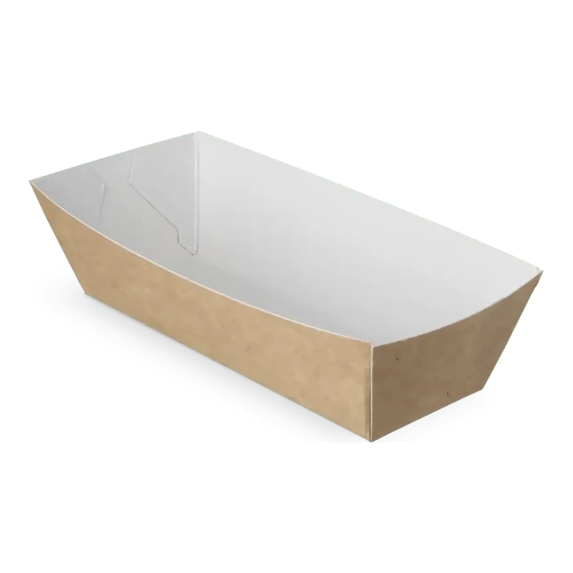 Kroketbakje A5 kraft/wit BIO (400 stuks)