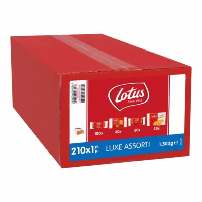 Lotus Luxe Assorti Koekjes Per Stuk Verpakt (210 stuks)