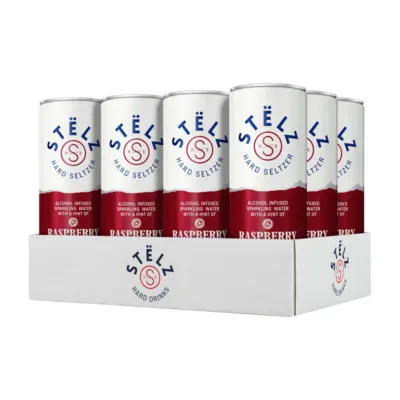 Stelz Hard Seltzer Raspberry Blik (12x 25cl)