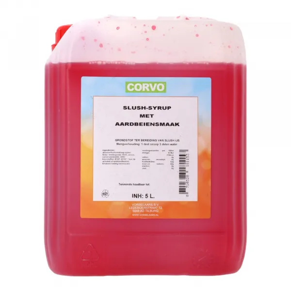 Vorselaars Slush Siroop Aardbei (5 liter)