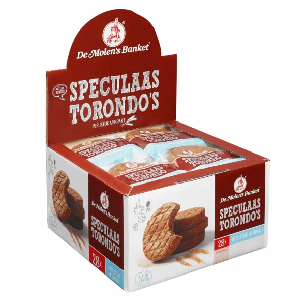 De Molen Speculaas Torondo’s Verpakt (28x 65gr)