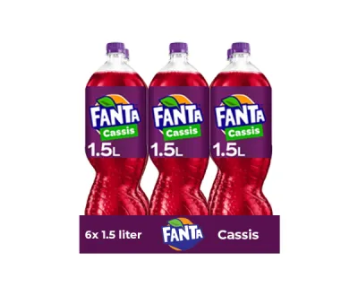 Fanta Cassis Pet Fles (6x 1,5 liter)
