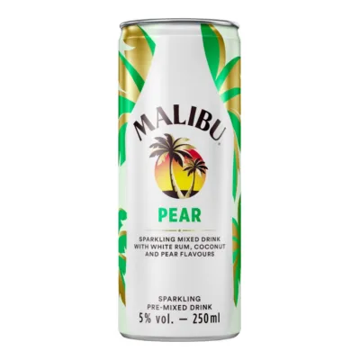 Malibu & pears blik (12x 25cl)
