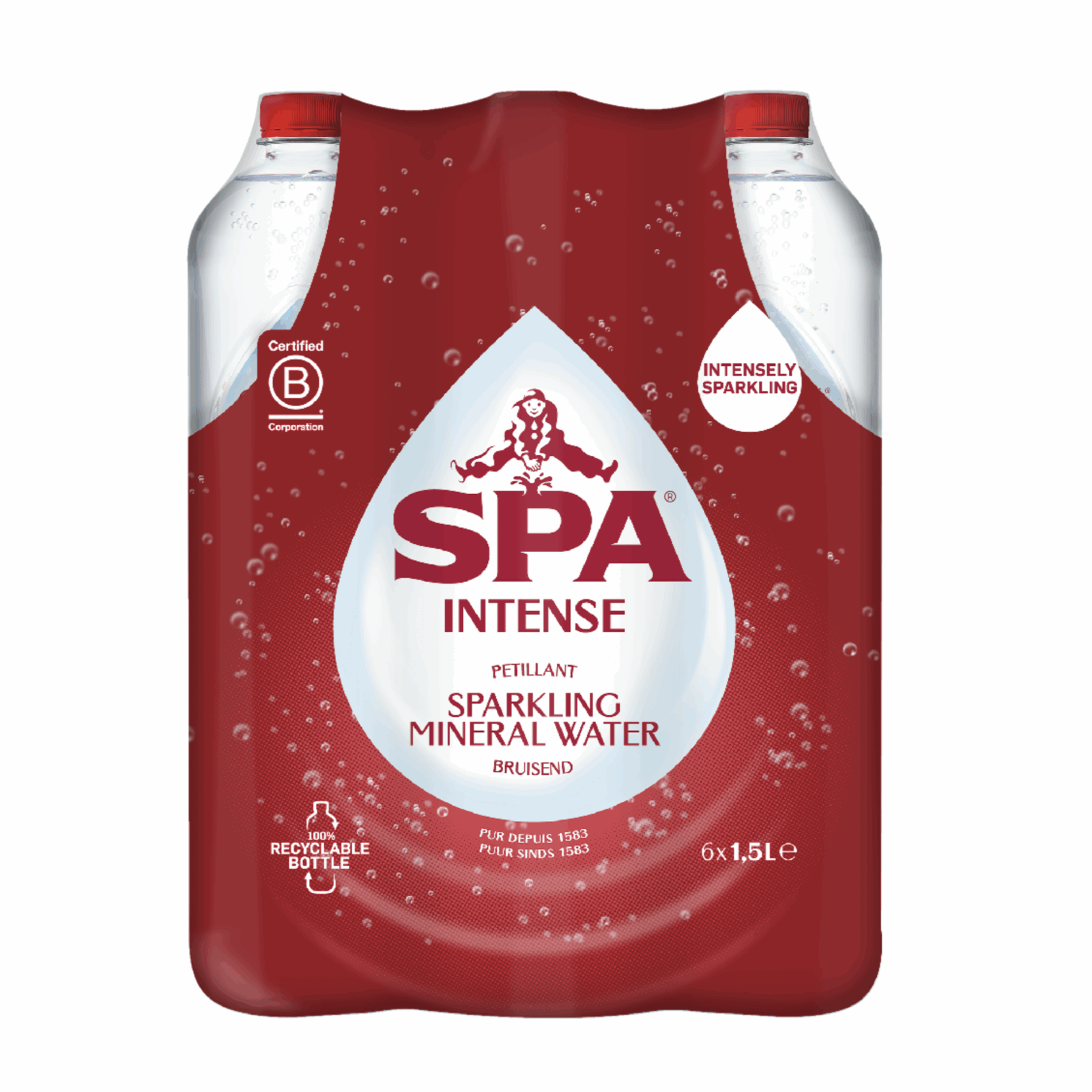 Spa intense rood pet (6x 1,5 liter) afbeelding