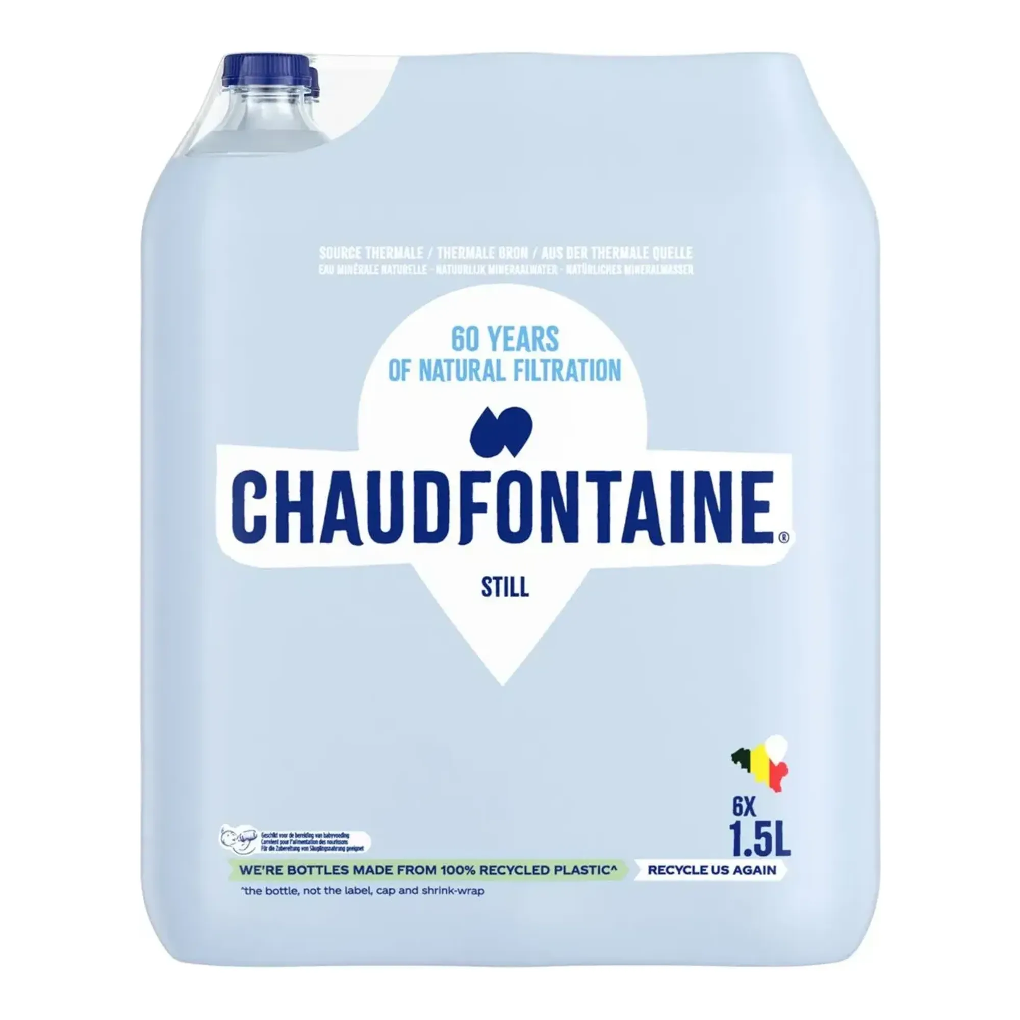 Chaudfontaine Still Blauw Pet (6x 1,5 liter)