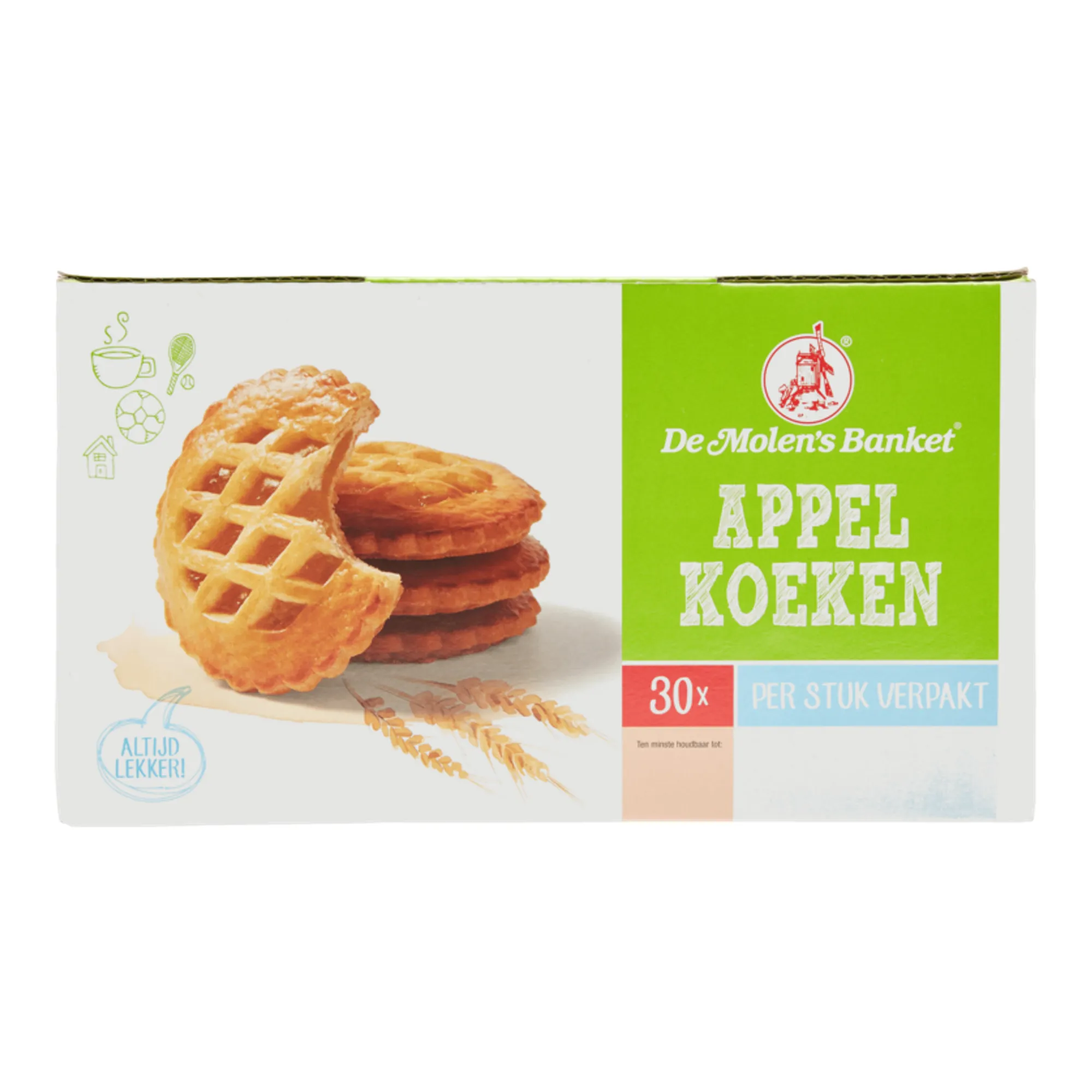 De Molen Appelkoeken Verpakt (30x 50gr)