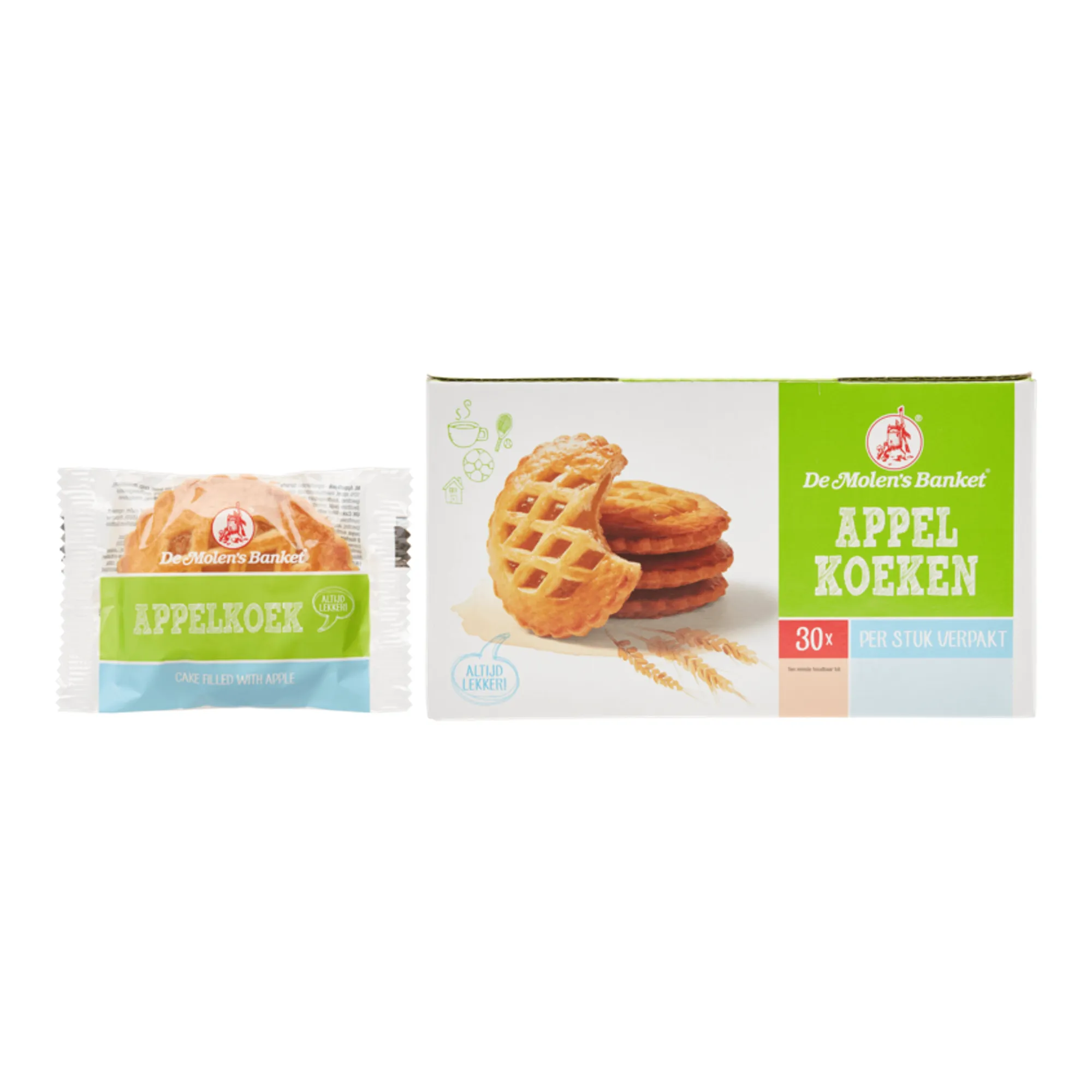 De Molen Appelkoeken Verpakt (30x 50gr)