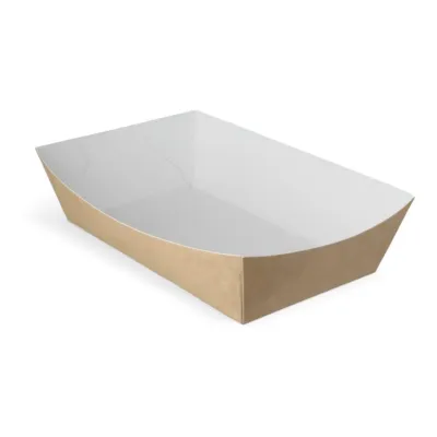 Frietbakje A14 Kraft/Wit BIO (400 stuks)