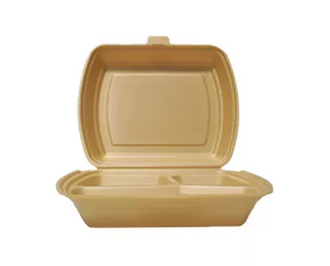 Menubak 3-vaks schuim met deksel