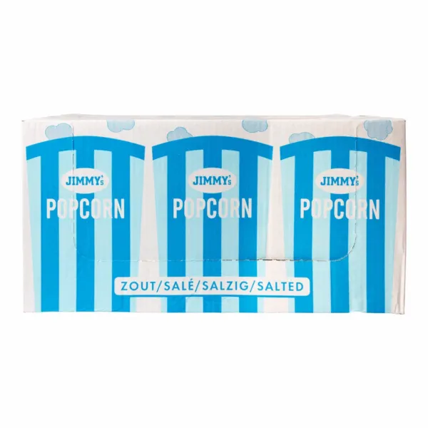 Jimmy’s Popcorn Zout Tube (6x 90gr) doos