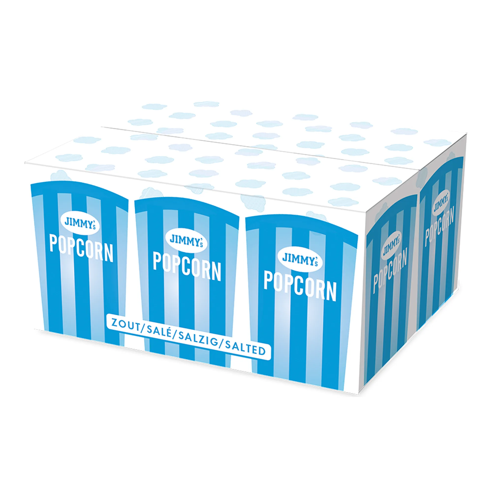 Jimmy's Popcorn Zout Tube (6x 90gr)