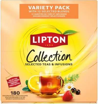Lipton Feel Good Selection Thee Variety Pack assortimentsdoos (180 stuks)