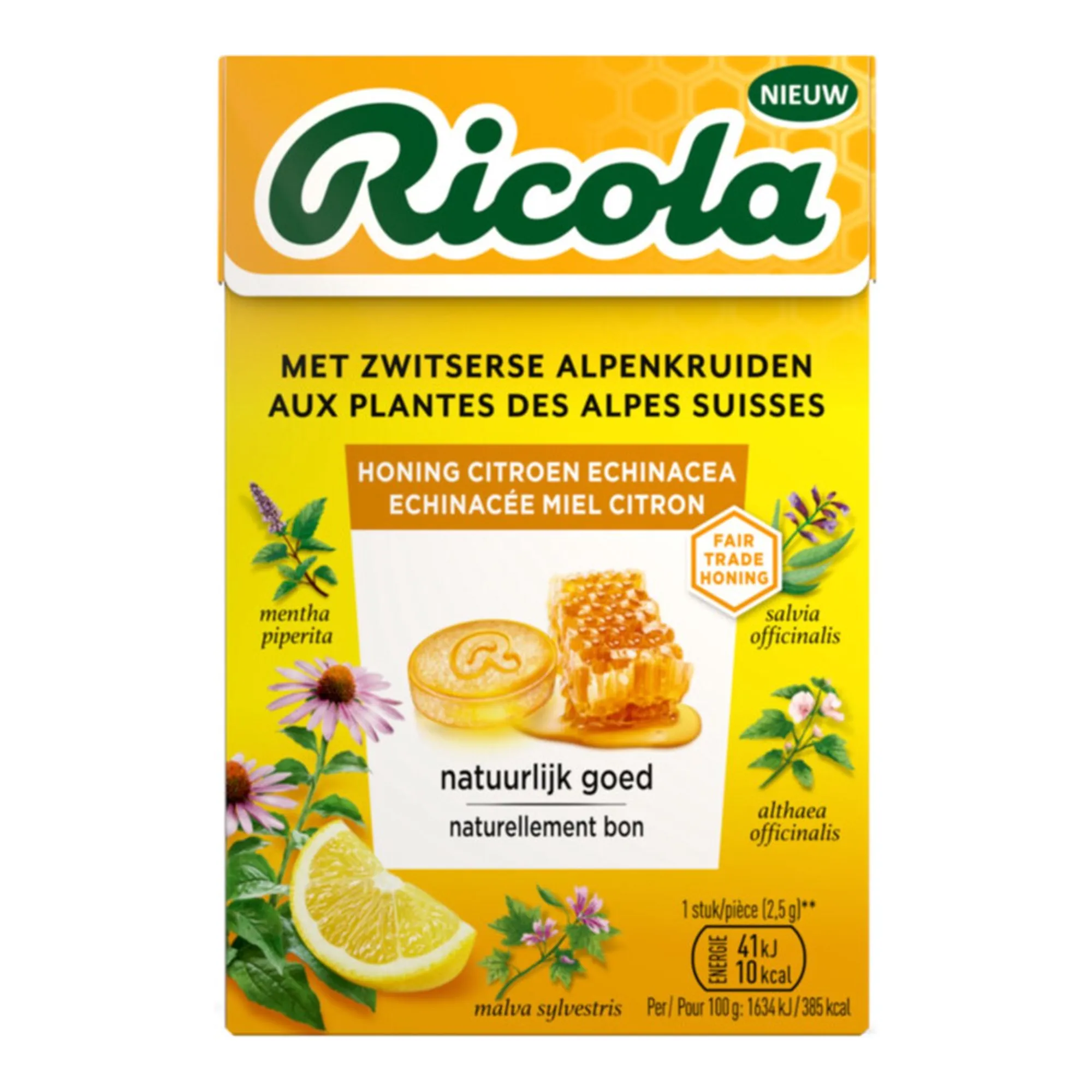 Ricola Honing Citroen Echinacea (20x 50gr)