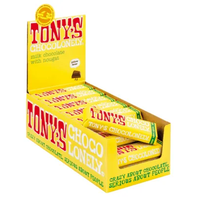 Tony’s Chocolonely Melkchocolade Noga 32% (35x 47gr)