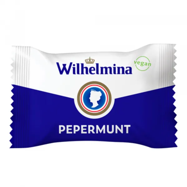 Wilhelmina Pepermunt Vegan Single Pack (200 stuks)