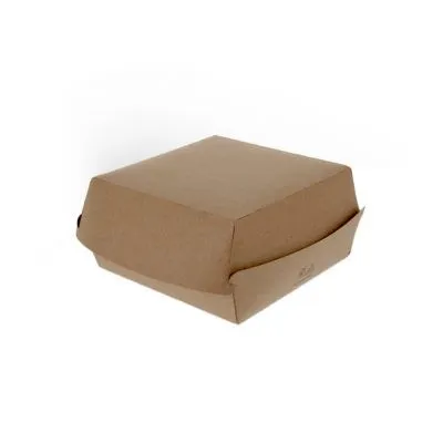 Hamburgerbak Extra Groot FSC Kraft (50 stuks)