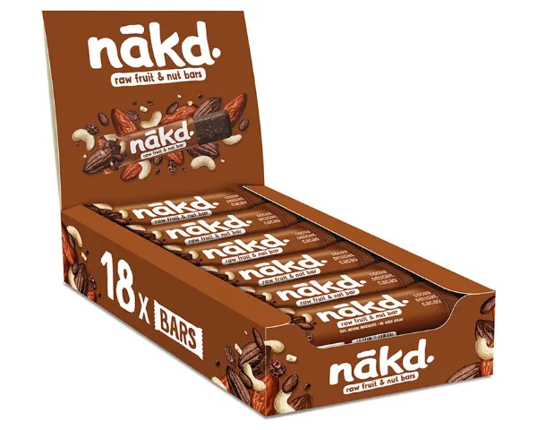 Nakd Cocoa Delight Bar (18x 35gr) - Grossiste Compliment.nl