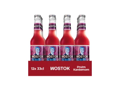 Wostok pruim kardemom bio fles (12x 33cl)