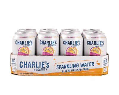 Charlie’s Organic Sparkling Water Passionfruit Bio (12x 33cl)