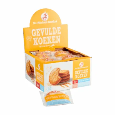 De Molen Gevulde Koeken Verpakt (30x 50gr)