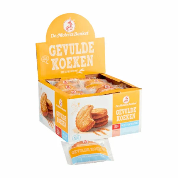 De Molen Gevulde Koeken Verpakt (30x 50gr)