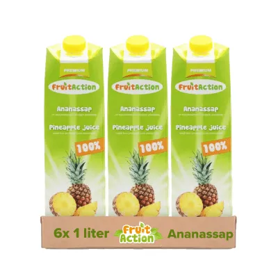 Fruit Action Ananassap (6x 1 liter)