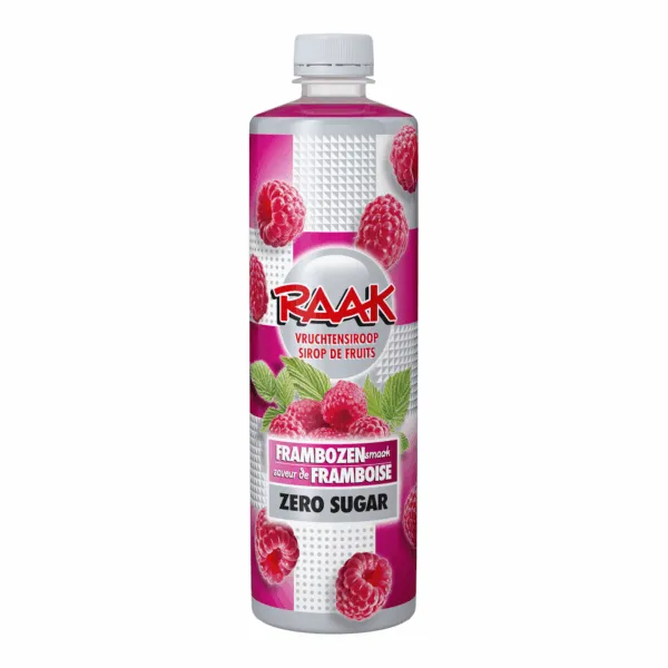 Raak Vruchtensiroop Framboos Zero Sugar (6x 750ml) - Afbeelding 2