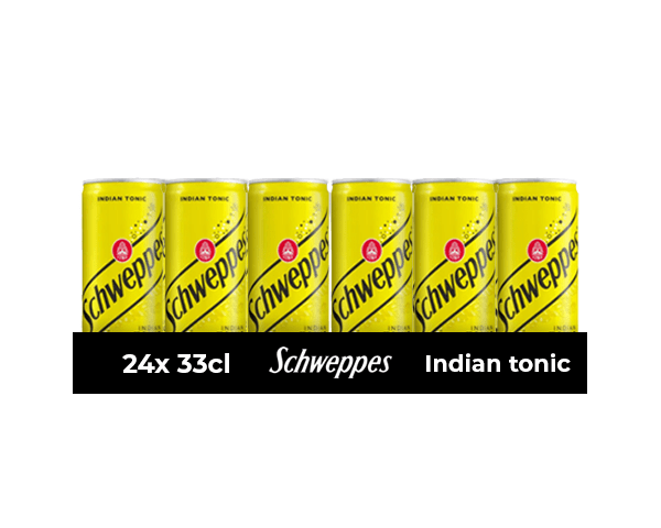 Schweppes indian tonic blik (24x33cl) afbeelding
