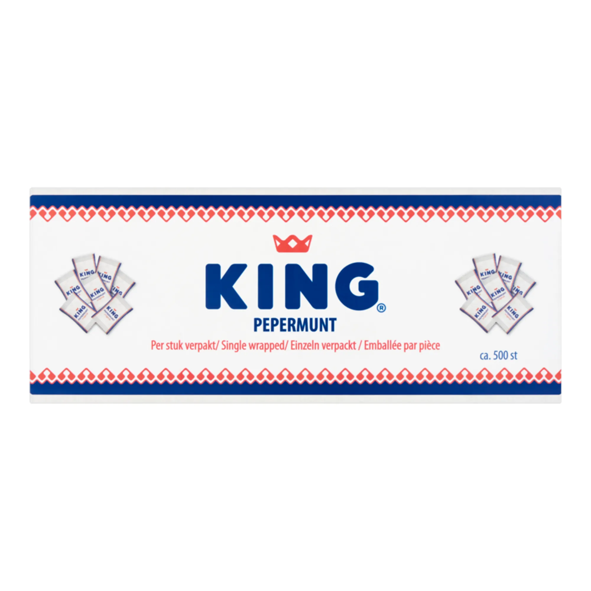 King Pepermunt Per Stuk Verpakt (500x 2gr)